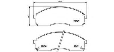 P30012 BREMBO Комплект тормозных колодок, дисковый тормоз