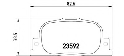 P83063 BREMBO Комплект тормозных колодок, дисковый тормоз