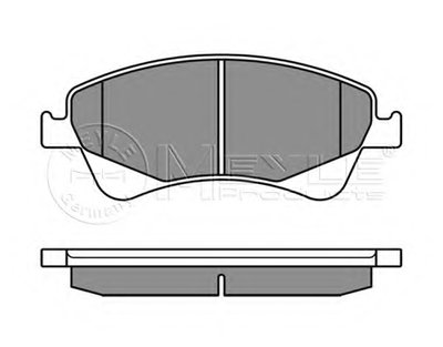 0252420419W MEYLE Комплект тормозных колодок, дисковый тормоз