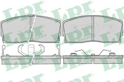 05P055 LPR Комплект тормозных колодок, дисковый тормоз