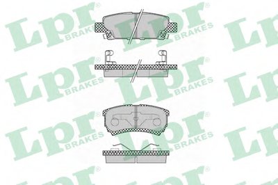 05P1373 LPR Комплект тормозных колодок, дисковый тормоз