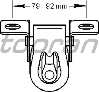 103461 TOPRAN Кронштейн, глушитель