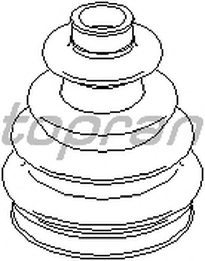 300300 TOPRAN Пыльник, приводной вал