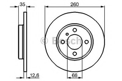 0986478029 BOSCH Тормозной диск