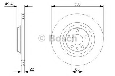 0986479299 BOSCH Тормозной диск