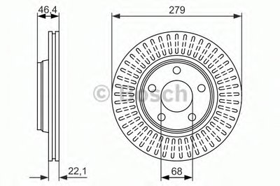 0986479916 BOSCH Тормозной диск