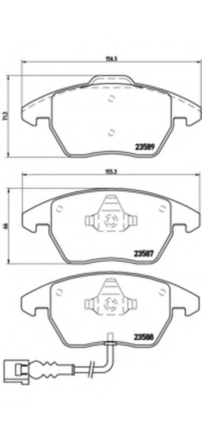 P85075 BREMBO Комплект тормозных колодок, дисковый тормоз