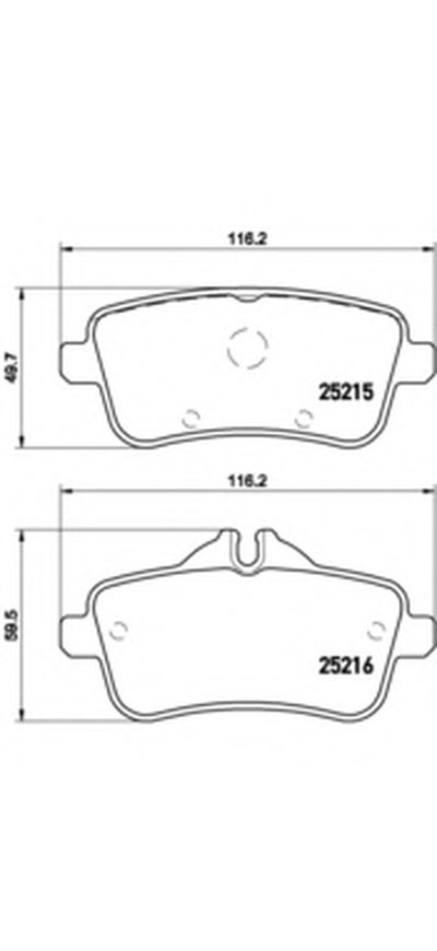 P50099 BREMBO Комплект тормозных колодок, дисковый тормоз