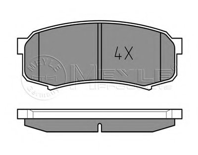 0252194715W MEYLE Комплект тормозных колодок, дисковый тормоз