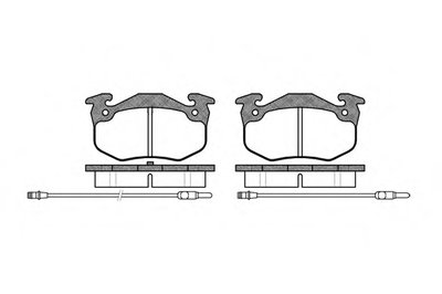 214424 ROADHOUSE Комплект тормозных колодок, дисковый тормоз