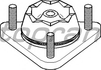301403 TOPRAN Опора стойки амортизатора