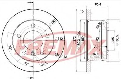 BD0183 FREMAX Тормозной диск