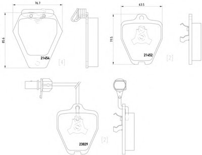 T1328 PAGID Комплект тормозных колодок, дисковый тормоз