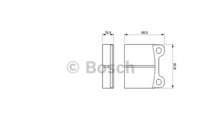 Комплект тормозных колодок, дисковый тормоз BOSCH купить