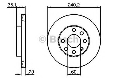 0986479190 BOSCH Тормозной диск