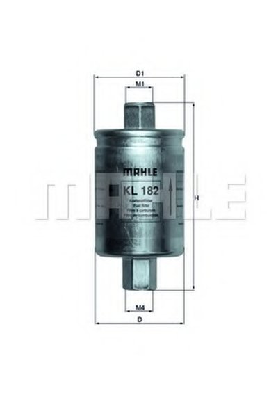 KL182 MAHLE ORIGINAL Топливный фильтр