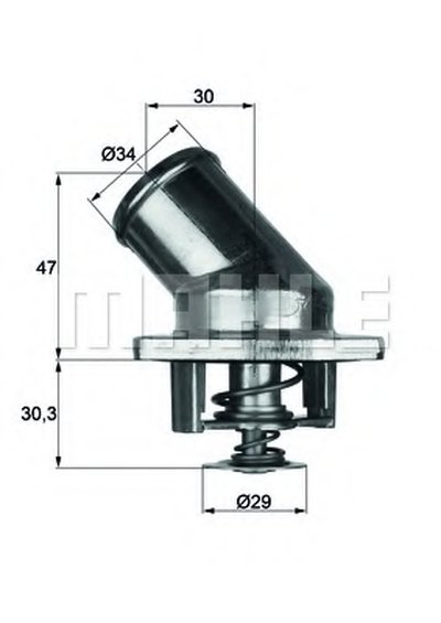 TI392 MAHLE ORIGINAL Термостат, охлаждающая жидкость