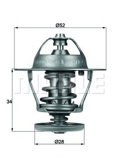 TX6888D MAHLE ORIGINAL Термостат, охлаждающая жидкость