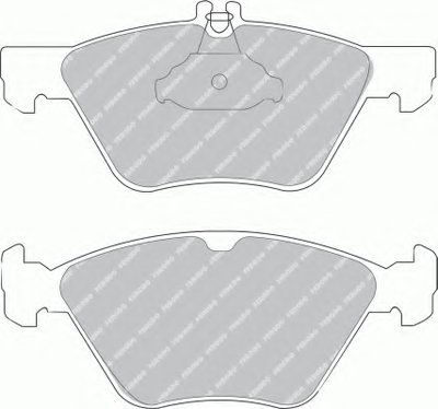 FDB1050 FERODO Комплект тормозных колодок, дисковый тормоз