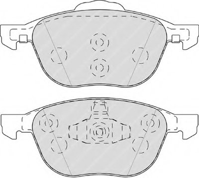 FDB4319 FERODO Комплект тормозных колодок, дисковый тормоз