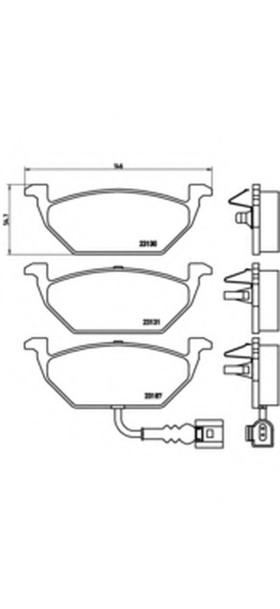 P85072 BREMBO Комплект тормозных колодок, дисковый тормоз