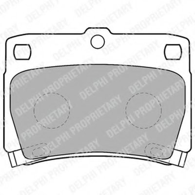 LP1546 DELPHI Комплект тормозных колодок, дисковый тормоз