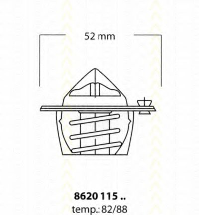 862011582 TRISCAN Термостат, охлаждающая жидкость