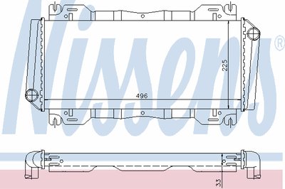 62093 NISSENS Радиатор, охлаждение двигателя