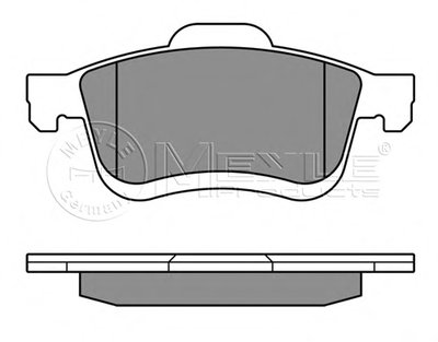 0252472720W MEYLE Комплект тормозных колодок, дисковый тормоз