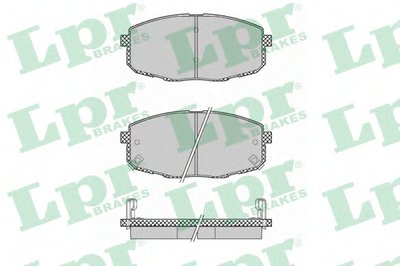 05P1375 LPR Комплект тормозных колодок, дисковый тормоз