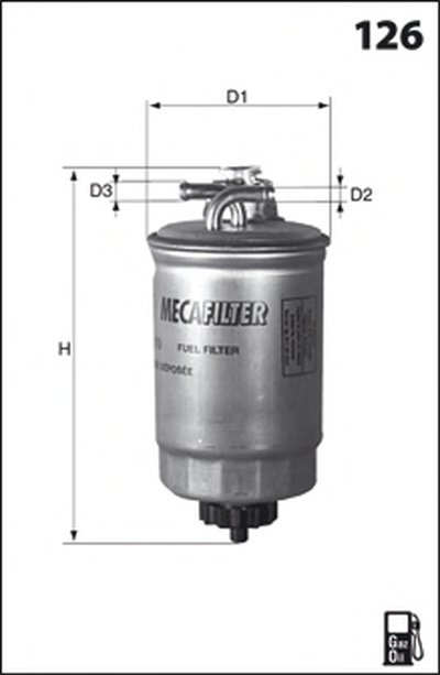 Топливный фильтр MECAFILTER MECAFILTER купить