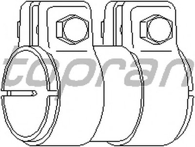 107221 TOPRAN Соединительные элементы, система выпуска