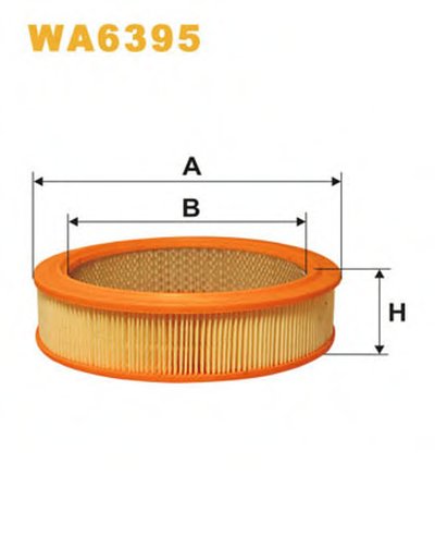 WA6395 WIX FILTERS Воздушный фильтр