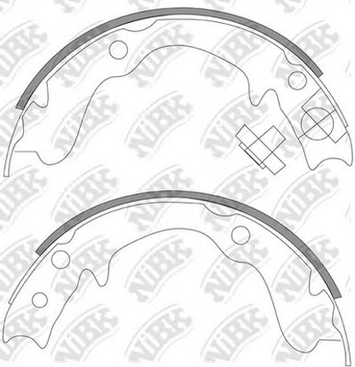 FN0569 NIBK Комплект тормозных колодок