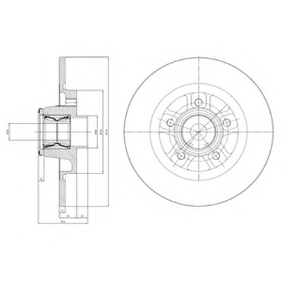 BG9113RSC DELPHI Тормозной диск