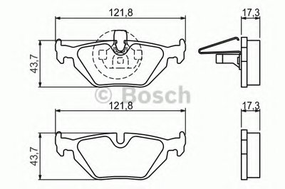 Комплект тормозных колодок, дисковый тормоз BOSCH купить