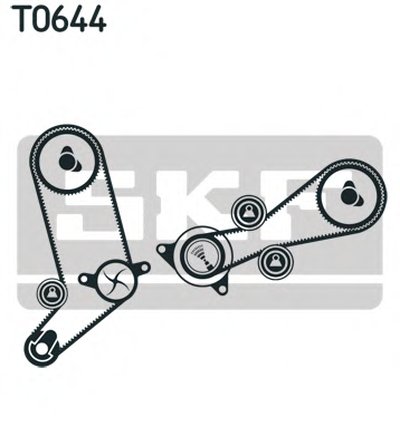 VKMC012581 SKF Водяной насос + комплект зубчатого ремня