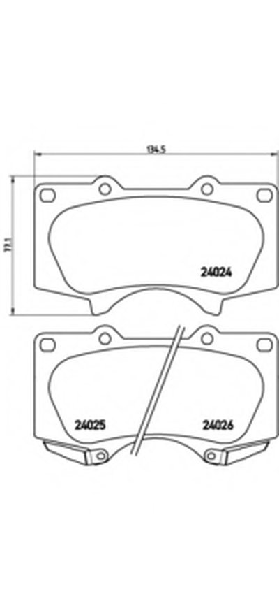 P83066 BREMBO Комплект тормозных колодок, дисковый тормоз