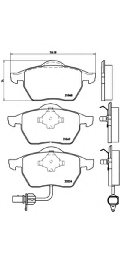 P85060 BREMBO Комплект тормозных колодок, дисковый тормоз