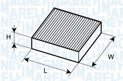 350203065010 MAGNETI MARELLI Фильтр, воздух во внутренном пространстве