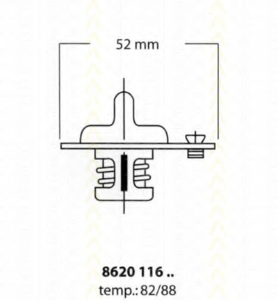 862011688 TRISCAN Термостат, охлаждающая жидкость