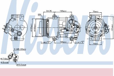 89089 NISSENS Компрессор, кондиционер