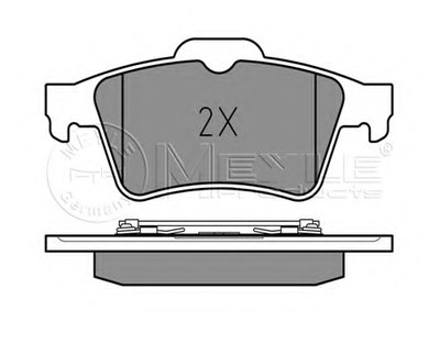 0252348216 MEYLE Комплект тормозных колодок, дисковый тормоз