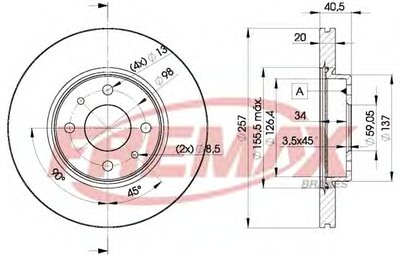 BD5056 FREMAX Тормозной диск