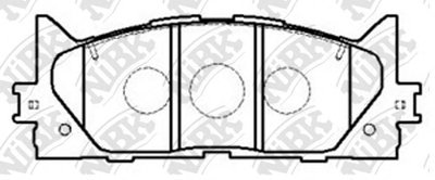 PN1521 NIBK Комплект тормозных колодок, дисковый тормоз