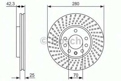 0986479919 BOSCH Тормозной диск