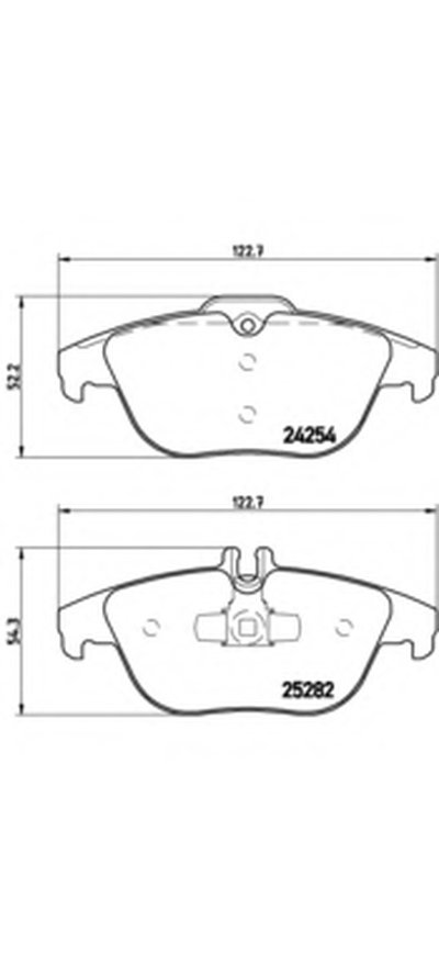 P50104 BREMBO Комплект тормозных колодок, дисковый тормоз