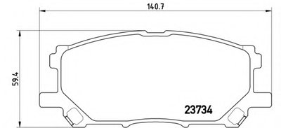 P83067 BREMBO Комплект тормозных колодок, дисковый тормоз