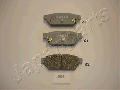 PP504AF JAPANPARTS Комплект тормозных колодок, дисковый тормоз