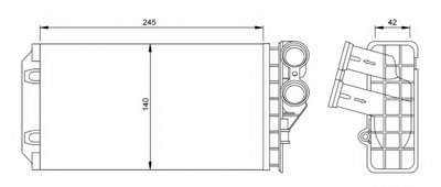 Теплообменник, отопление салона NRF купить